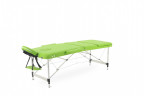 Стол массажный складной (переносной) алюминиевый JFAL01A 3-секционный фисташковый