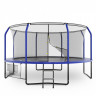 Батут Unix line Supreme Game с внутренней сеткой 14 футов - 430 см (голубой) (TRUSUG14BL)